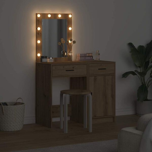 vidaXL &Ouml;lt&ouml;zk&ouml;dőasztal fi&oacute;kkal 2 pcs Barna 50 x 41 x 135 cm Faanyag