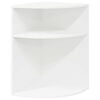 vidaXL V&eacute;gasztal Feh&eacute;r 39,7 x 39,7 x 60 cm Faanyag