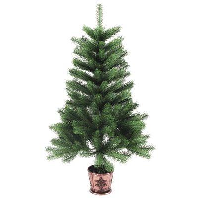 vidaXL zöld megvilágított műkarácsonyfa 65 cm