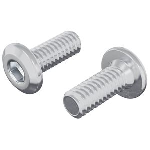 vidaXL Fejz&aacute;r Csavar 2 pcs Ez&uuml;st M6 x 15 mm Ac&eacute;l