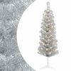vidaXL Mű Karcs&uacute; Kar&aacute;csonyi Fa 150 cm 150 LED Meleg feh&eacute;r PVC &eacute;s f&eacute;m