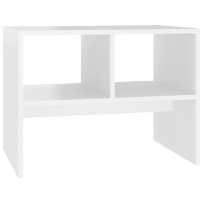 vidaXL fehér forgácslap kisasztal 60 x 40 x 45 cm