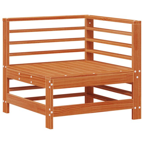 vidaXL Kerti lounge szett 7 pcs Viaszbarna T&ouml;m&ouml;r fenyő