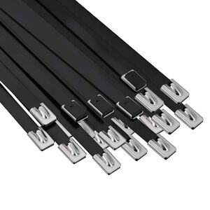 vidaXL K&aacute;bel k&ouml;t&eacute;l 50 db 7,9 x 600 mm Fekete