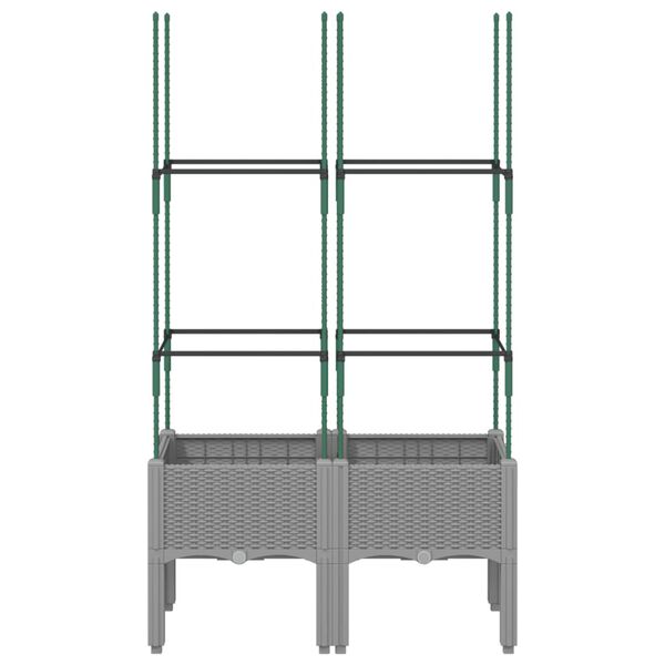 vidaXL vil&aacute;gossz&uuml;rke PP r&aacute;csos kerti &uuml;ltetől&aacute;da 80 x 40 x 142,5 cm