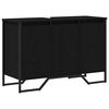 vidaXL F&uuml;rdőszobai mosd&oacute;szekr&eacute;ny Fekete t&ouml;lgy 91 x 35 x 60 cm