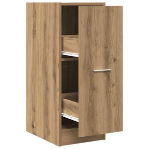 vidaXL k&eacute;zműves t&ouml;lgy sz&iacute;nű szerelt fa patikaszekr&eacute;ny 30x41x77,5 cm