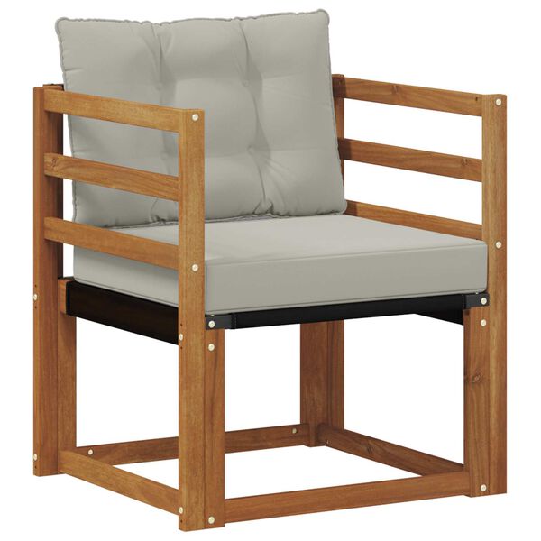 vidaXL K&uuml;lt&eacute;ri kanap&eacute; szett T&ouml;m&ouml;r ak&aacute;cfa &eacute;s textil&eacute;n