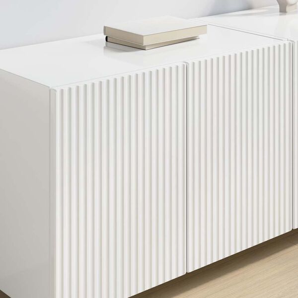 vidaXL TV Fali Szekr&eacute;ny Magas F&eacute;nyű Feh&eacute;r 59,5 x 31 x 40 cm Faanyag