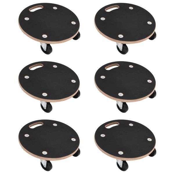 vidaXL Sz&aacute;ll&iacute;t&oacute; Targonca 6 pcs Sz&uuml;rke Furn&eacute;r