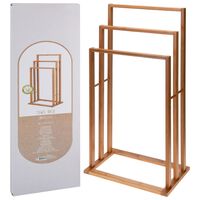 Bathroom Solutions bambusz törölközőtartó 3 rúddal
