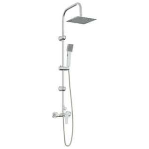 vidaXL Zuhanyrendszer Kr&oacute;msz&iacute;nű Rozsdamentes Ac&eacute;l 21 x 48 x 112 cm