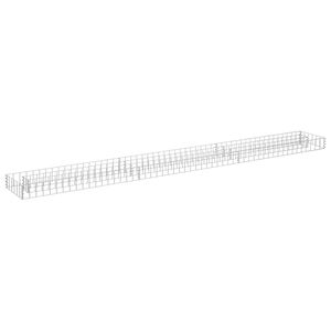 vidaXL horganyzott ac&eacute;l gabion magas&aacute;gy&aacute;s 270 x 30 x 10 cm
