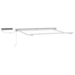 vidaXL Elektromos kih&uacute;zhat&oacute; napellenző keret Feh&eacute;r 2,5 x 2 m Ac&eacute;l