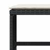 vidaXL 4 db fekete polyrattan kerti szék párnával 41 x 41 x 36 cm