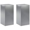 vidaXL N&ouml;v&eacute;ny&aacute;llv&aacute;ny 2 pcs Ez&uuml;st 30 x 30 x 60 cm Rozsdamentes Ac&eacute;l