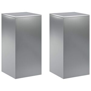 vidaXL N&ouml;v&eacute;ny&aacute;llv&aacute;ny 2 pcs Ez&uuml;st 30 x 30 x 60 cm Rozsdamentes Ac&eacute;l