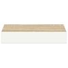 vidaXL 4 db t&ouml;lgysz&iacute;nű &eacute;s feh&eacute;r MDF lebegő fali polc 23x23,5x3,8 cm