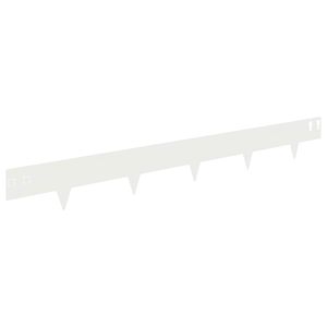 vidaXL Fűszeg&eacute;lyez&eacute;s 10 db 100 x 12 cm Ac&eacute;l Feh&eacute;r