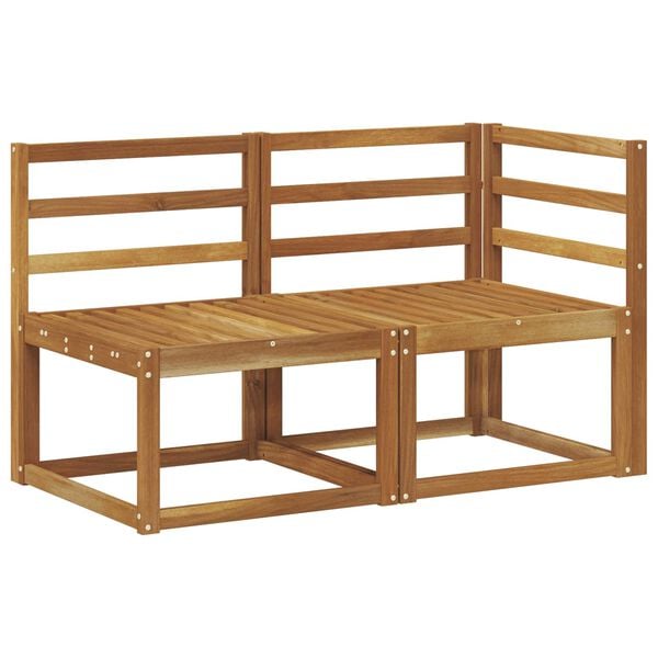 vidaXL K&uuml;lt&eacute;ri k&ouml;z&eacute;pső &eacute;s sarok kanap&eacute; 2 Darab Term&eacute;szetes