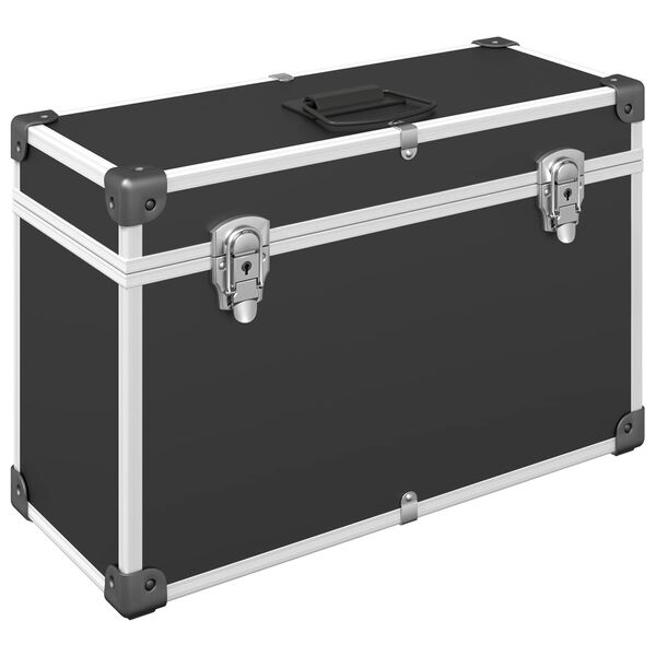 vidaXL Szekr&eacute;ny Foganty&uacute;k Fekete 85 x 45 mm F&eacute;m