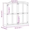 vidaXL Corona tömör fenyőfa ruhásszekrény 194 x 52 x 186 cm