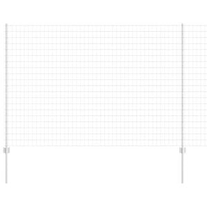 vidaXL Eur&oacute;pai ker&iacute;t&eacute;s oszloppal 10 x 1,6 m Horganyzott Ac&eacute;l Ez&uuml;st