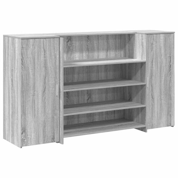 vidaXL recepciós pult szürke sonoma 180x50x103,5 cm szerelt fa