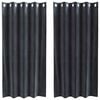 vidaXL S&ouml;t&eacute;t&iacute;tő f&uuml;gg&ouml;ny&ouml;k 2 db S&ouml;t&eacute;tsz&uuml;rke 140 x 175 cm B&aacute;rsony