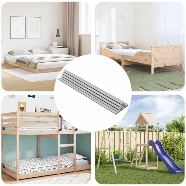 vidaXL Menetes R&uacute;d 600 pcs Ez&uuml;st Ac&eacute;l