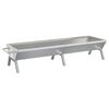 vidaXL ez&uuml;stsz&iacute;nű rozsdamentes ac&eacute;l grillt&aacute;lca 158 x 42 x 31 cm