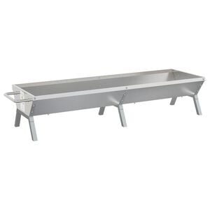 vidaXL ez&uuml;stsz&iacute;nű rozsdamentes ac&eacute;l grillt&aacute;lca 158 x 42 x 31 cm