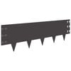 vidaXL Fűszeg&eacute;lyez&eacute;s 10 db 100 x 30 cm Ac&eacute;l Fekete