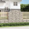vidaXL 18 db &iacute;ves horganyzott vas gabion kos&aacute;r 200x30x180/200 cm