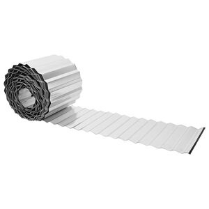 vidaxl Fűszeg&eacute;lyez&eacute;s 20 m x 20 cm Horganyzott Ac&eacute;l Ez&uuml;st