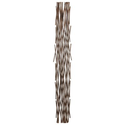 vidaXL 5 darab rácsos fűzfa kerítés 180 x 120 cm