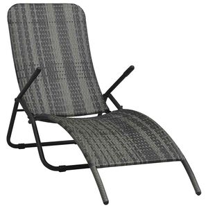 vidaXL sz&uuml;rke &ouml;sszecsukhat&oacute; polyrattan napoz&oacute;&aacute;gy