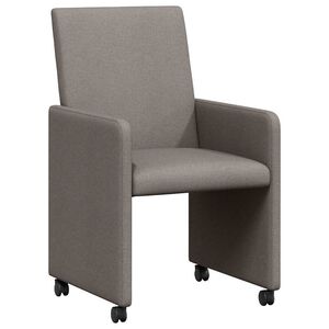 vidaXL Kerekes &Eacute;tkező Sz&eacute;kek 2 db sz&ouml;vet T&oacute;psz&iacute;nű 57 x 66 x 94 cm