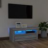 vidaXL sz&uuml;rke sonoma sz&iacute;nű TV-szekr&eacute;ny LED-vil&aacute;g&iacute;t&aacute;ssal 90x35x40 cm