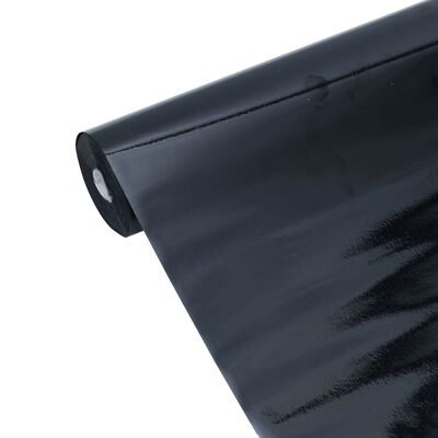 vidaXL matt fekete PVC statikus ablakfólia 45 x 2000 cm