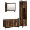 vidaXL F&uuml;rdőszobai Szekr&eacute;ny Szett 3 db F&uuml;st&ouml;s T&ouml;lgy 40 x 36 x 181 cm
