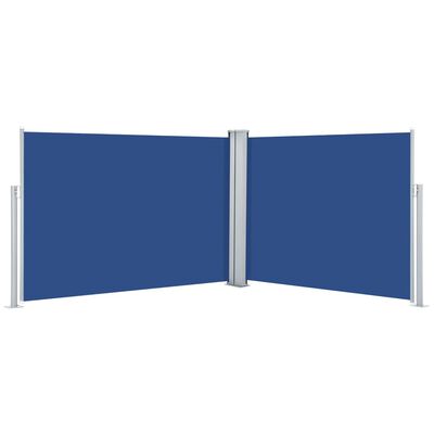 vidaXL kék behúzható oldalsó napellenző 120 x 1000 cm