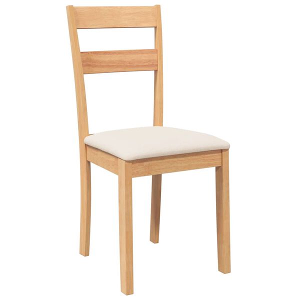 vidaXL 2 db term&eacute;szetes t&ouml;m&ouml;rfa gumib&oacute;l k&eacute;sz&uuml;lt &eacute;tkezősz&eacute;kek p&aacute;rn&aacute;kkal