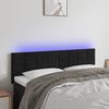 vidaXL fekete b&aacute;rsony LED-es fejt&aacute;mla 144x5x78/88 cm