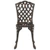 vidaXL Kert Bistro Készlet 3 pcs Bronz Alumínium