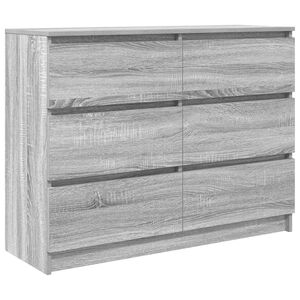 vidaXL sz&uuml;rke sonoma sz&iacute;nű szerelt fa t&aacute;lal&oacute;szekr&eacute;ny 100x35x76 cm