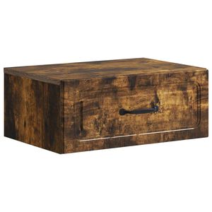 vidaXL Fali &eacute;jjeli szekr&eacute;ny F&uuml;st&ouml;s T&ouml;lgy 49 x 34,5 x 20 cm Szerelt Fa