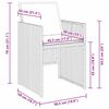 vidaXL Kert &eacute;tkező szett 5 pcs B&eacute;zs polirattan