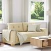 vidaXL kr&eacute;m sz&ouml;vet loveseat kanap&eacute; 180x77x82 cm
