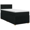 vidaXL Boxspring &aacute;gy matraccal fejt&aacute;ml&aacute;val Fekete 90 x 190 cm Sz&ouml;vet